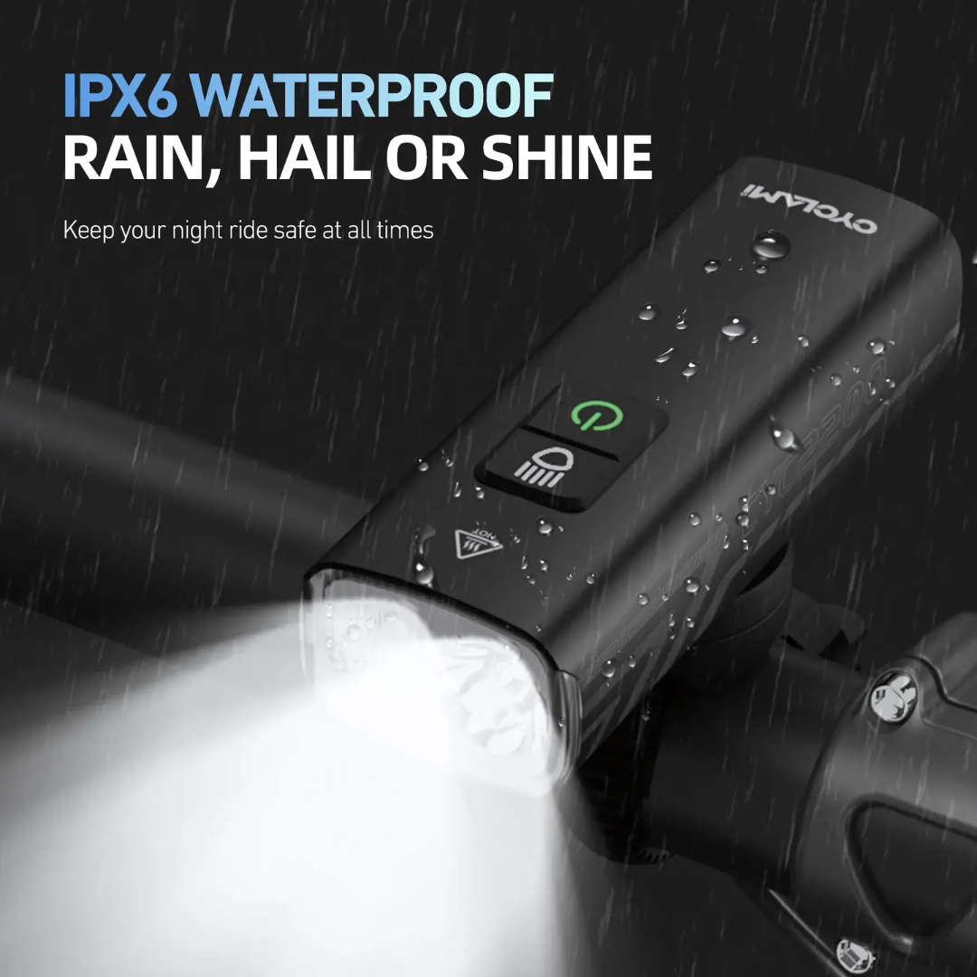 CYCLAMI 2000 Lumen LED Bike Light Front Type-C